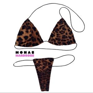 Leopard Print Women's Intimate Set